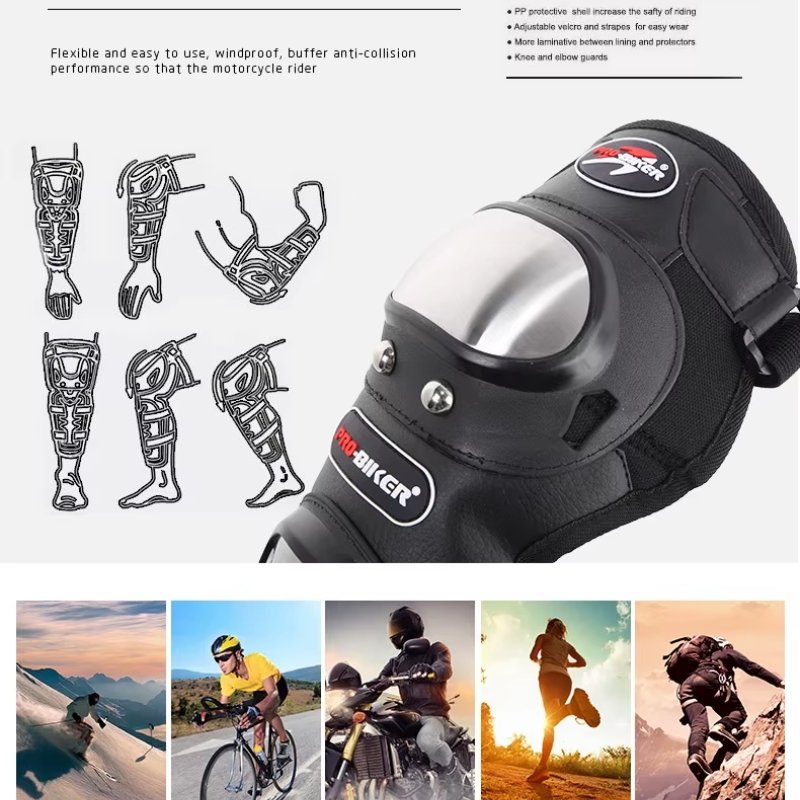 Rodilleras + Coderas Prox Metalicas Premium