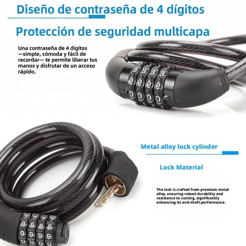 Candado Guaya Con Clave 4 Digitos
