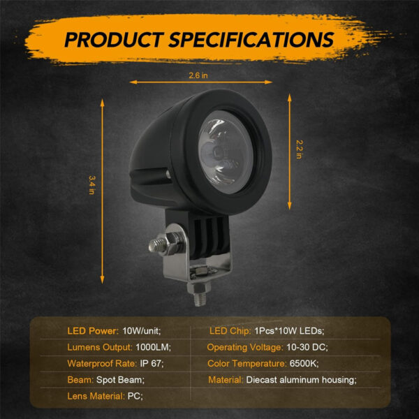 Exploradora Moto Led 10 W Ojo De Angel Xls-01