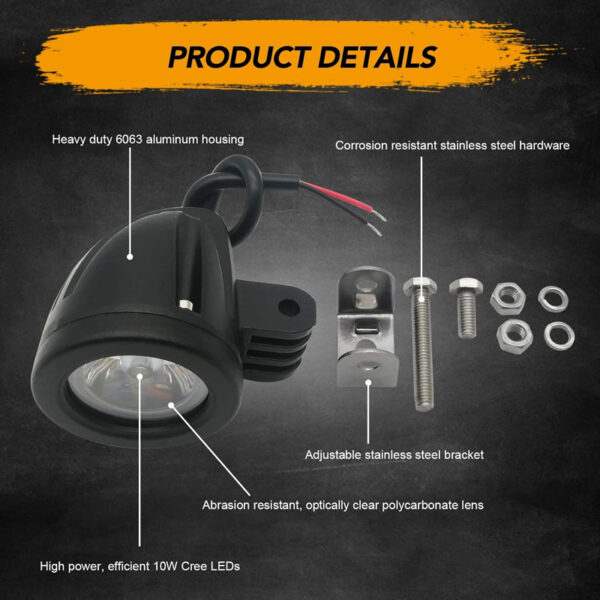 Exploradora Moto Led 10 W Ojo De Angel Xls-01