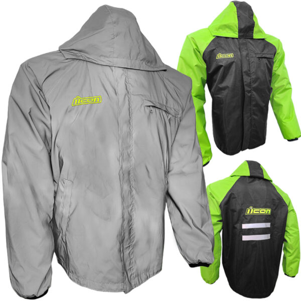 Chaqueta Impermeable 100% Reflectiva Doble Faz