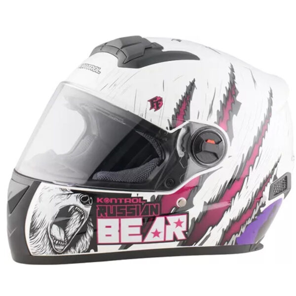 Casco Kontrol M61 Russian Bear White