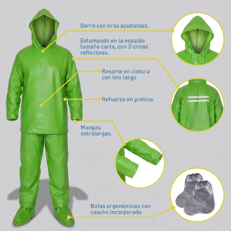 Impermeable Ligero Plastico Portable
