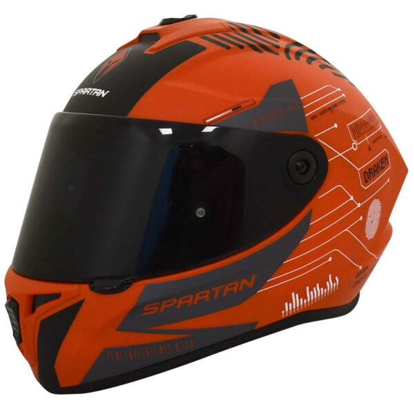 Casco Spartan Draken Fingerprint Red