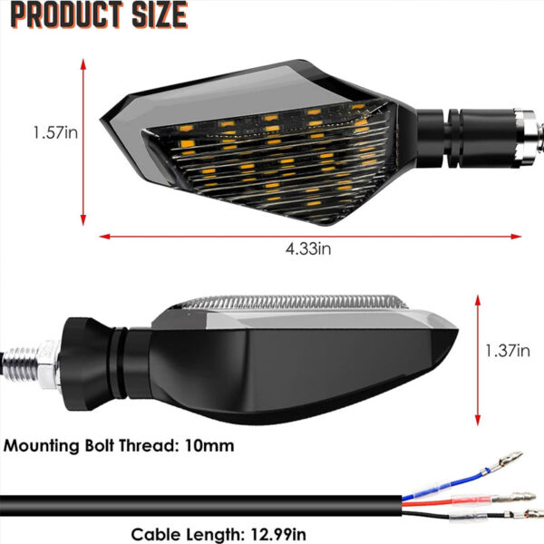 Direccionales Led ZXD-17-R X2