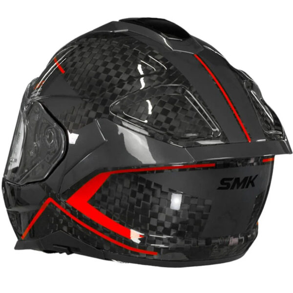 Casco Smk Titan Nero Carbon Grey/Red