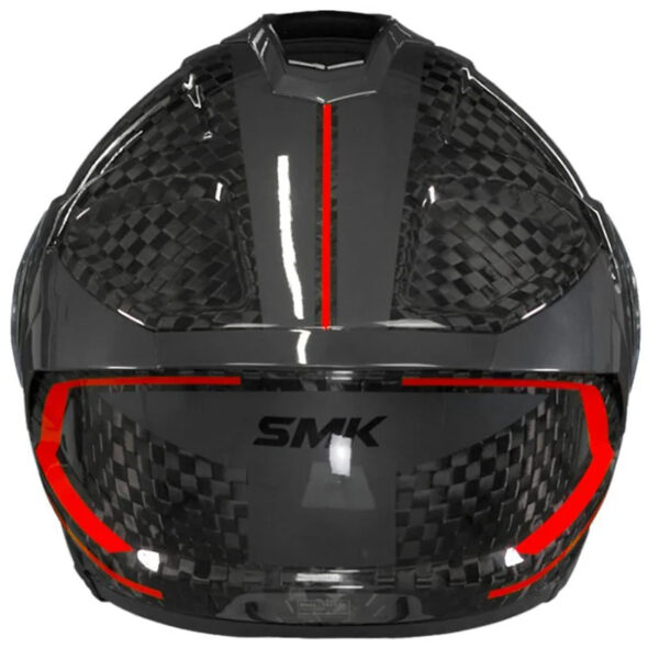 Casco Smk Titan Nero Carbon Grey/Red