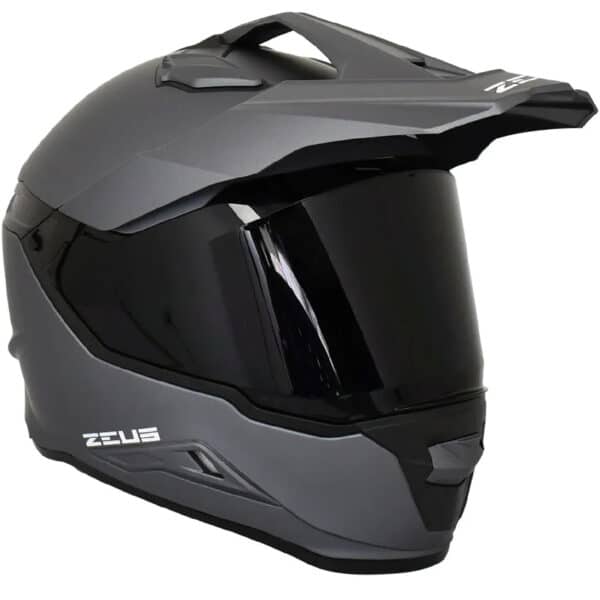 Casco Zeus 913 Adv Titanio Doble Visor