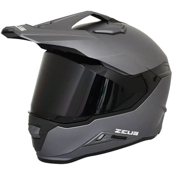 Casco Zeus 913 Adv Titanio Doble Visor