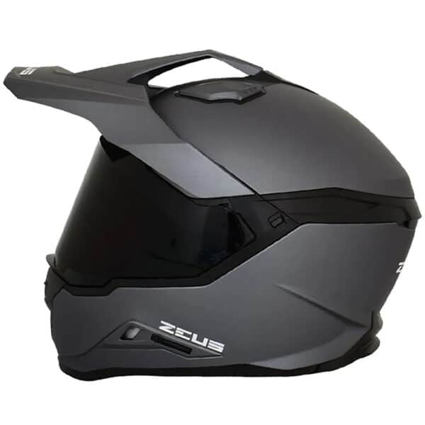 Casco Zeus 913 Adv Titanio Doble Visor