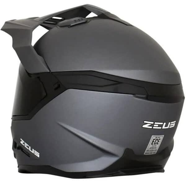 Casco Zeus 913 Adv Titanio Doble Visor