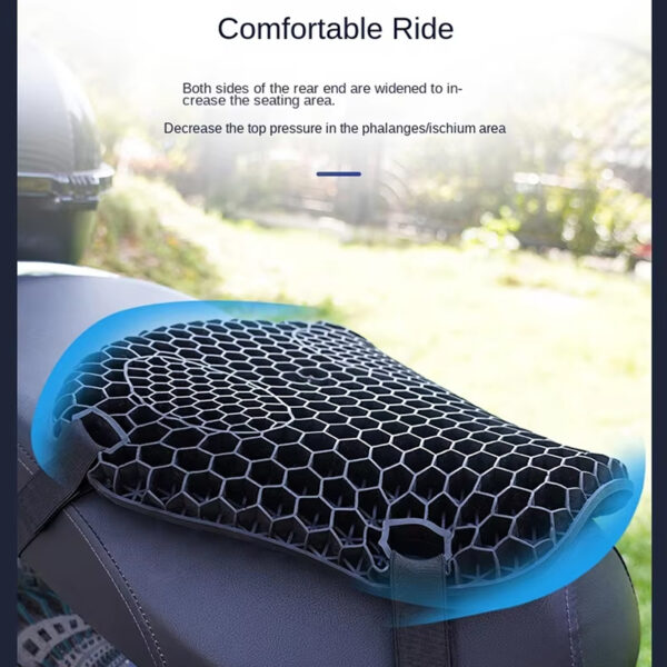 Cojin Almohada 3D Gel Para Asiento Moto