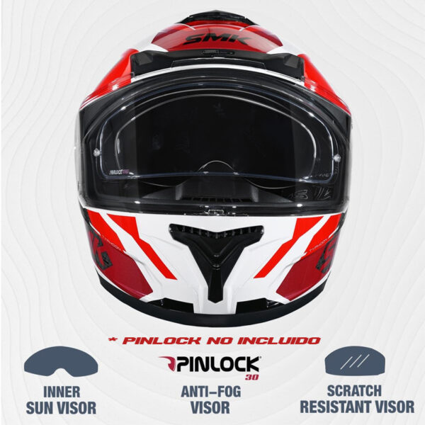Casco Smk Typhoon RD1 Red