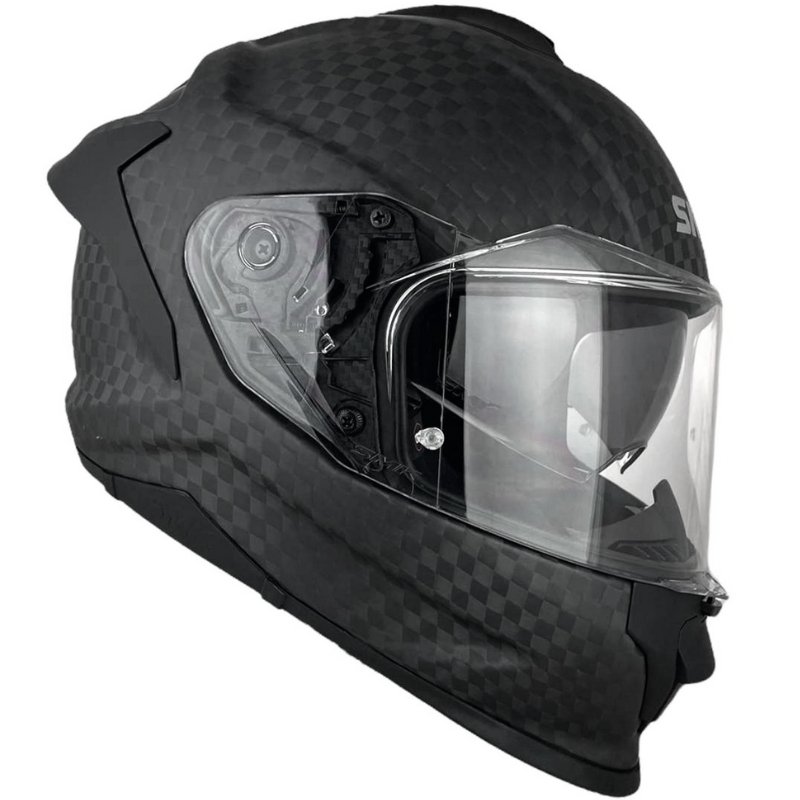 SMK_CARBON_3 Casco Smk Titan Nero Carbon Matt