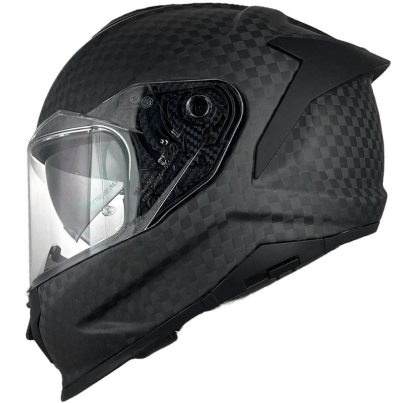 SMK_CARBON_3_3 Casco Smk Titan Nero Carbon Matt