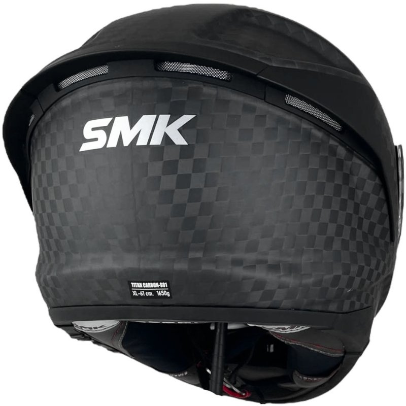 SMK_CARBON_3_4 Casco Smk Titan Nero Carbon Matt