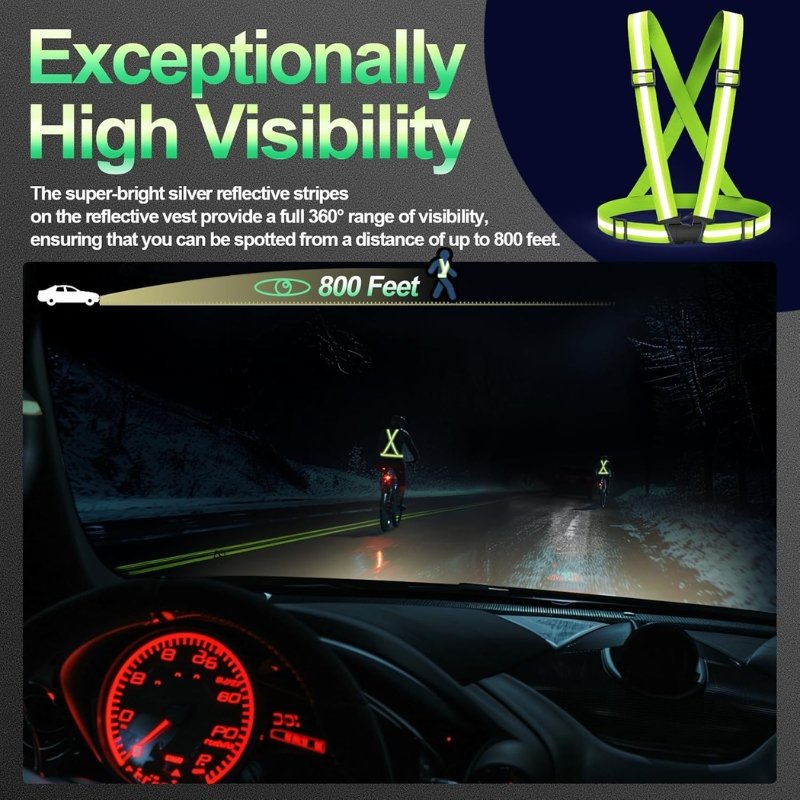 CL_3_6 Chaleco Tipo Arnes Reflectivo Elastico Importado