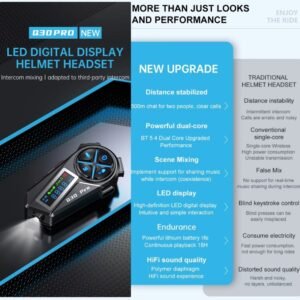 Intercomunicador Q30 Pro Radio Fm