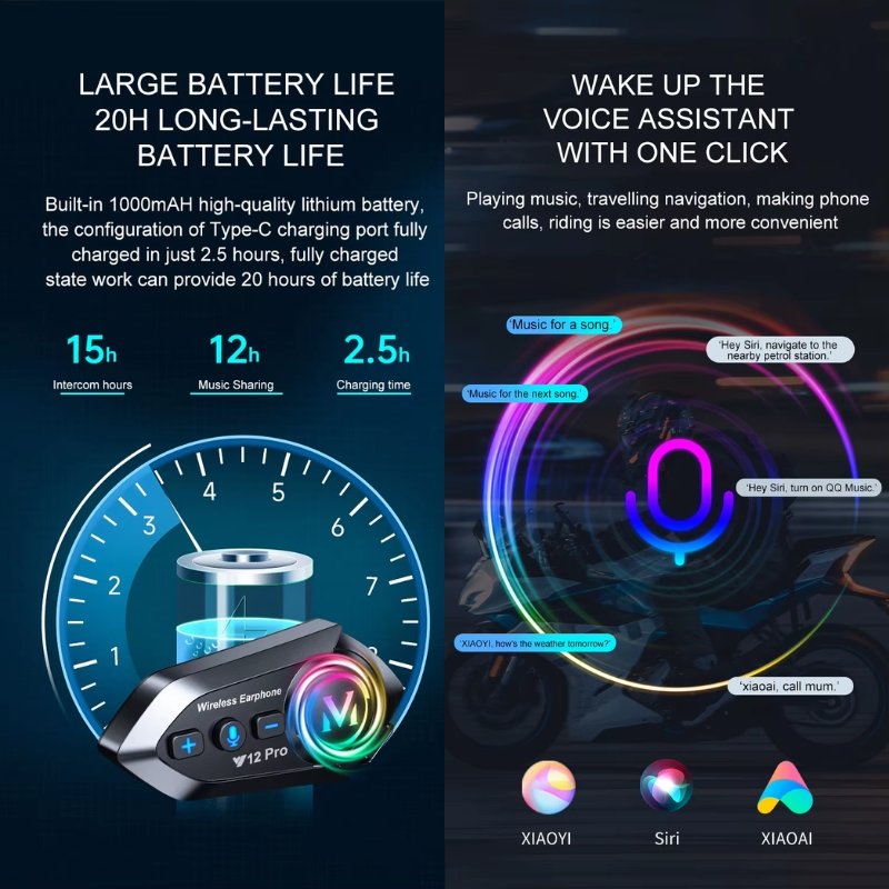 Y12PRO_5 Intercomunicador Y12 Pro