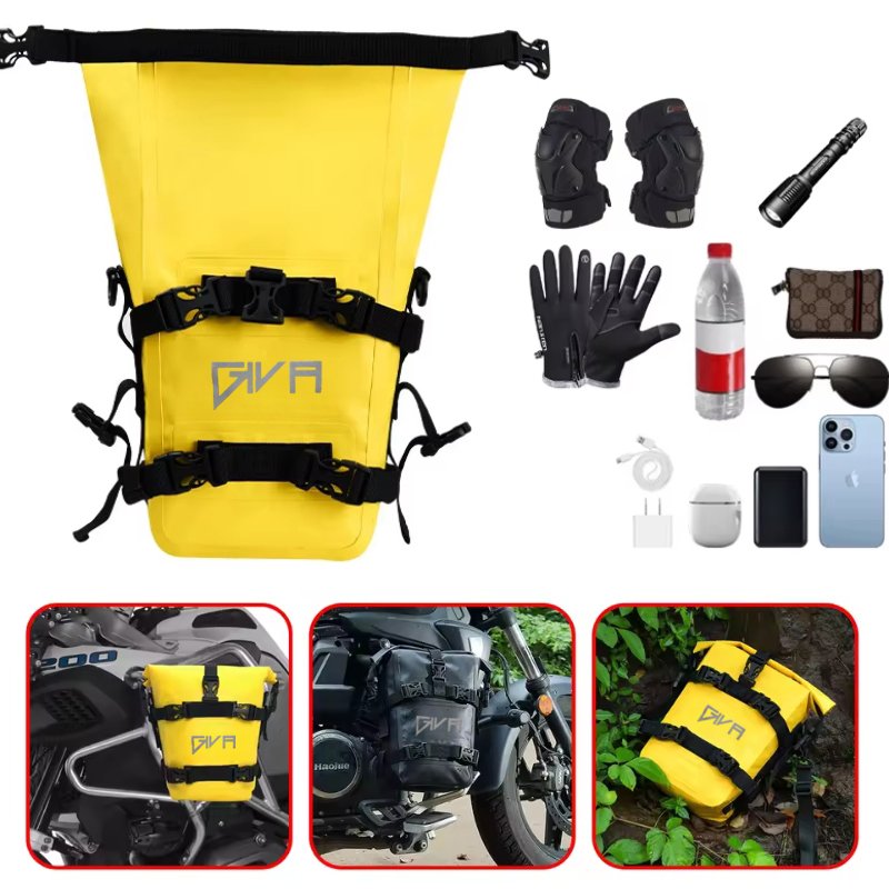 Dry Bag Front Soft Side Giva 100% Impermeable 8 Lts