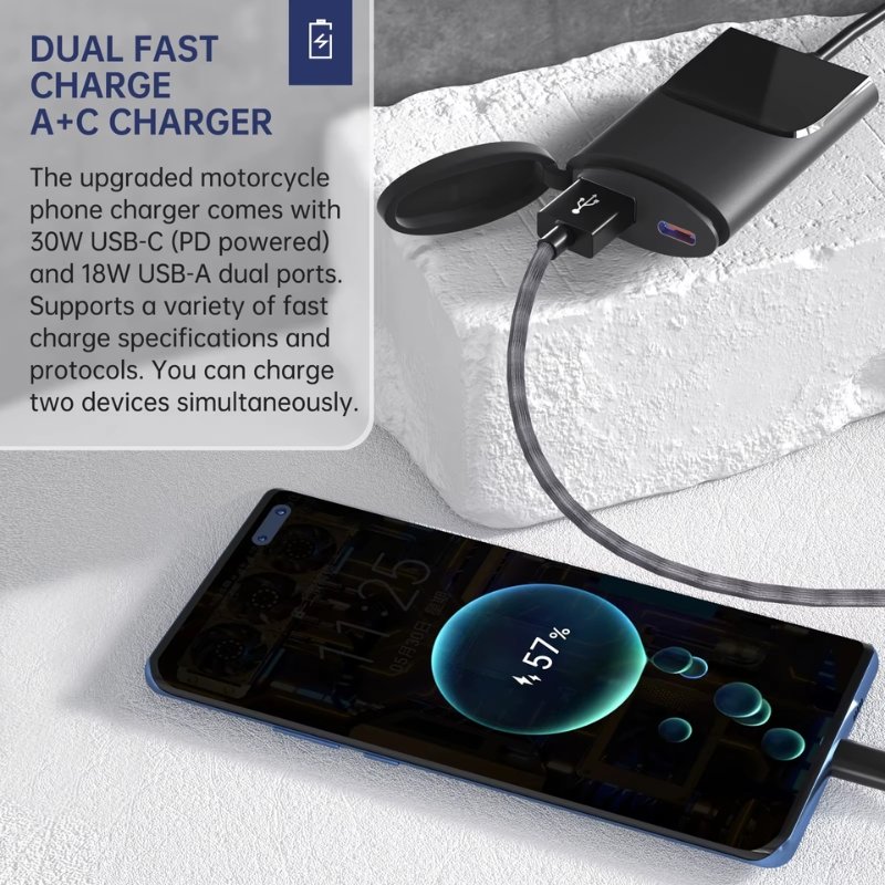 Cargador USB Carga Rapida 18 W - 30 W Tipo C DH25-1101