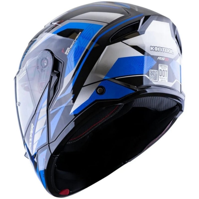 Casco Abatible Kontrol Trooper Sv D4 N1 Blue