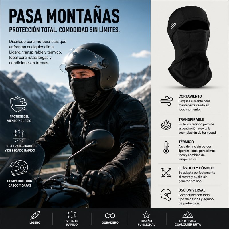 Balaclava Multifuncional Importada Y-25803 Premium