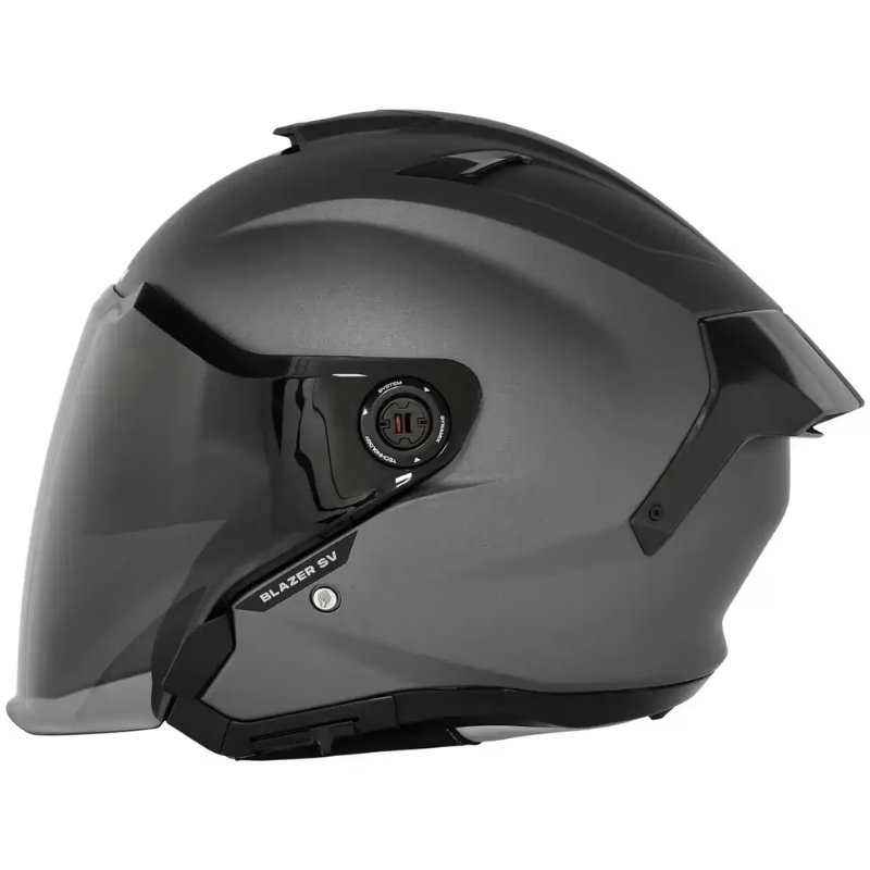 Casco Spartan Blazer Sv Open Face Solid A2 Titanium