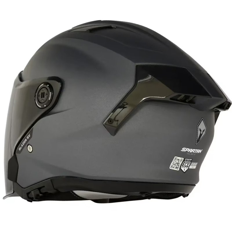 Casco Spartan Blazer Sv Open Face Solid A2 Titanium