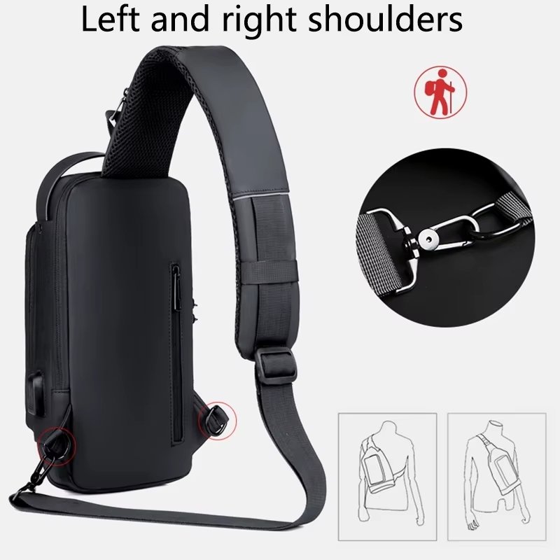 Bolso Canguro Anti Robo Con Clave y Usb