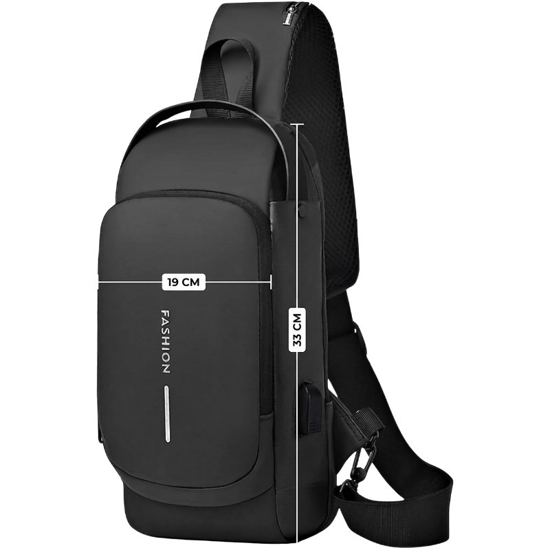 Bolso Canguro Anti Robo Con Clave y Usb