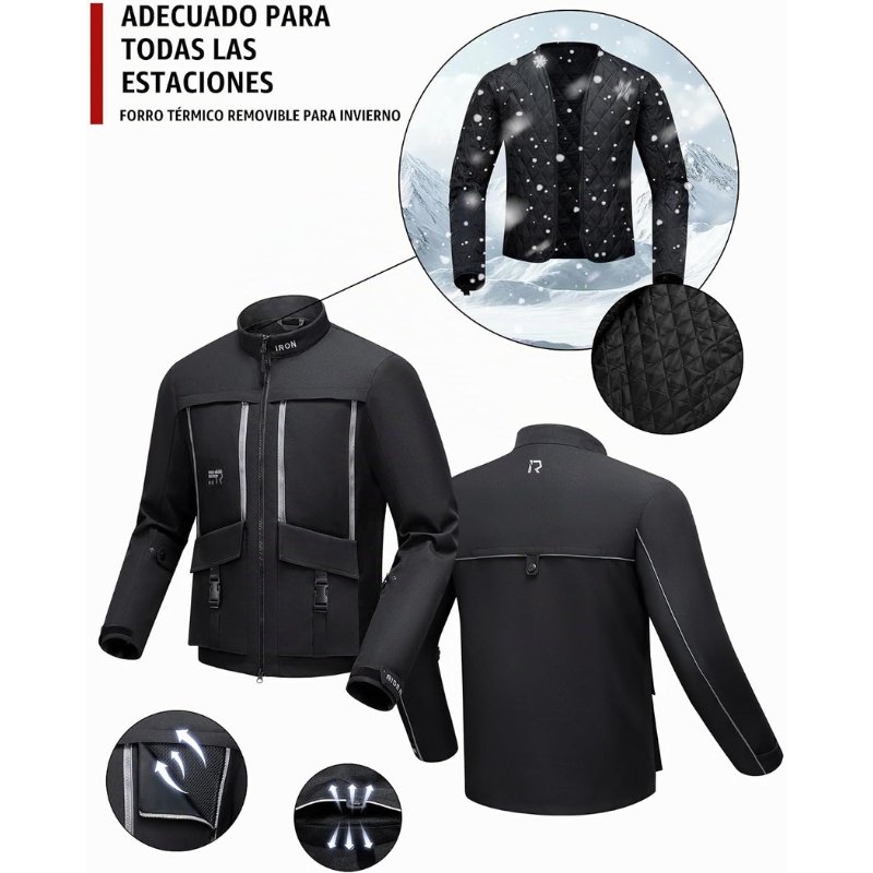 Chaqueta Proteccion Ride Iron Adventure Certificada