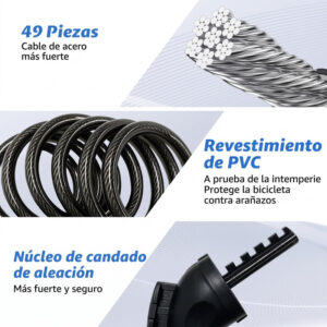 Candado Guaya Con Clave 5 Digitos