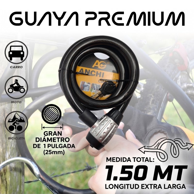 Candado Guaya Premium Extra Grande 1 Pulgada