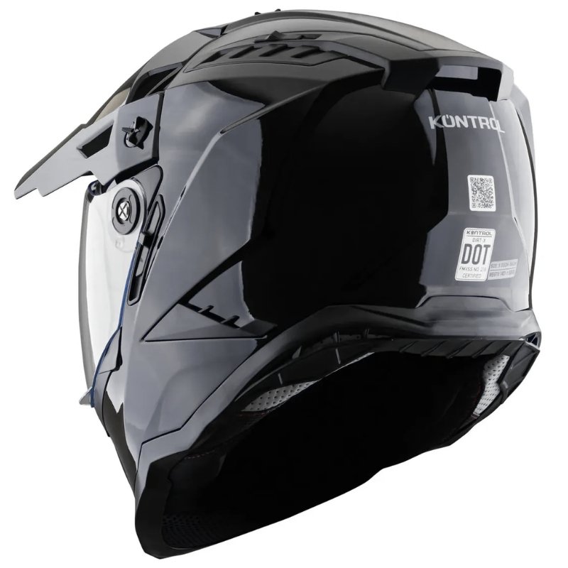 Casco Kontrol Dirt-X Adv Solid Black
