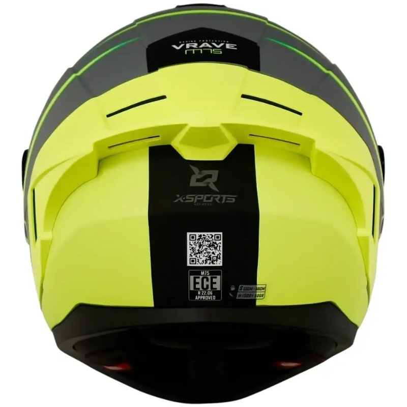 Casco X-Sports M75 Vrave Hiviz