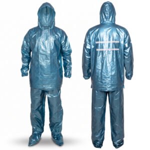 Impermeable Ligero Plastico Metalizado Alto Calibre Portable