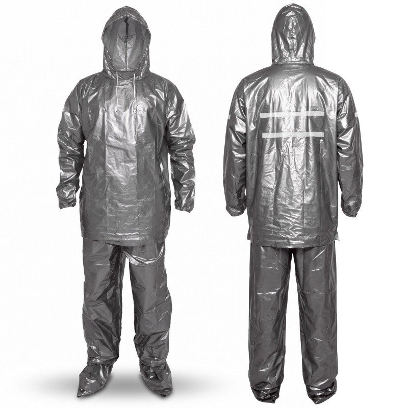 Impermeable Ligero Plastico Metalizado Alto Calibre Portable