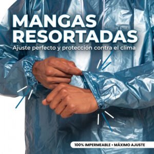 Impermeable Ligero Plastico Metalizado Alto Calibre Portable